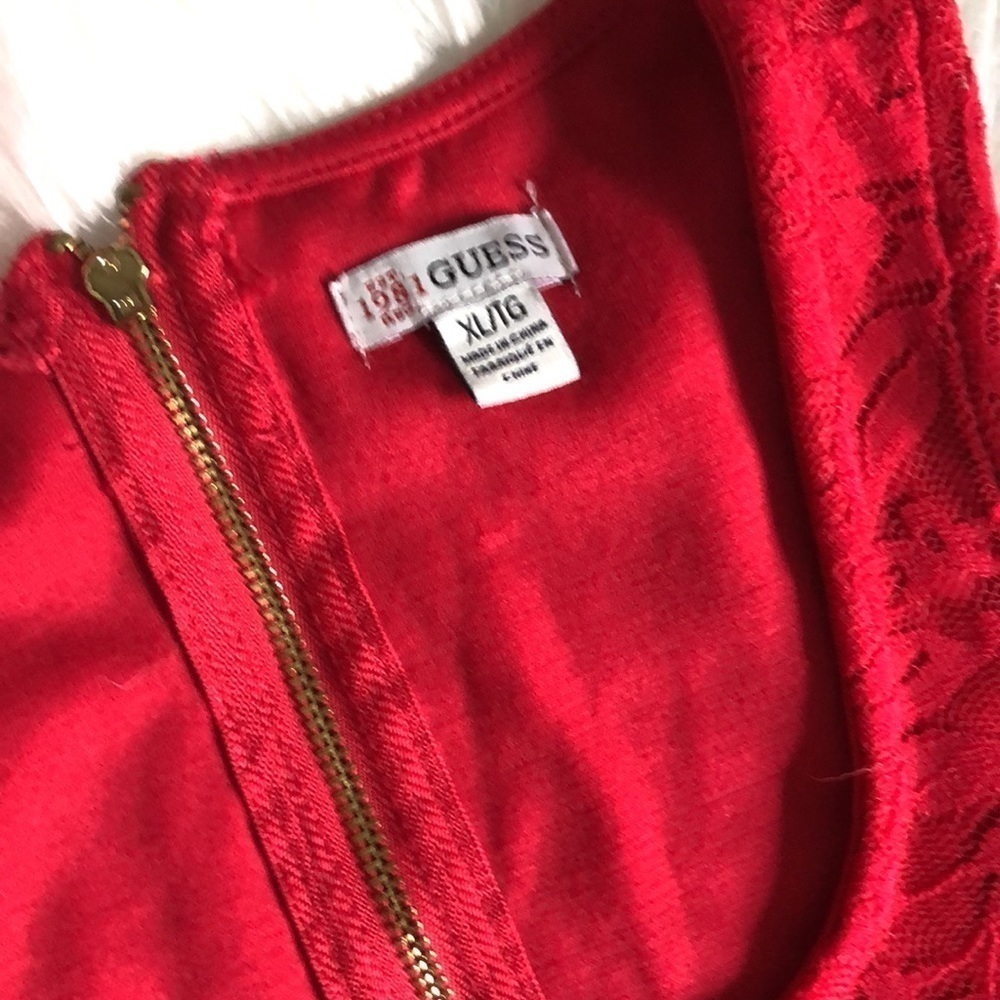 Guess cropped red top - Picture 3 of 5